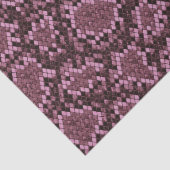 Roze Snake Print Tissuepapier (Detail)