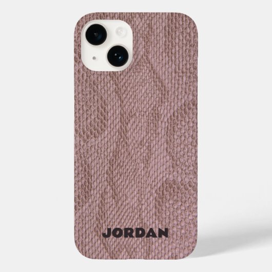 Roze Snakeskin Case-Mate iPhone Case (Achterkant)