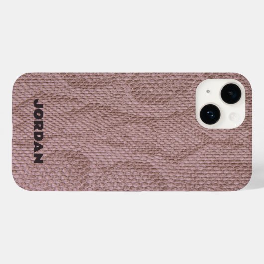 Roze Snakeskin Case-Mate iPhone Case (Achterkant (horizontaal))