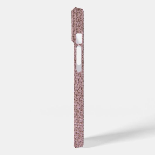 Roze Snakeskin Case-Mate iPhone Case (Achterkant / Links)
