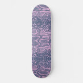 Roze snakeskin — Dierafdrukken Persoonlijk Skateboard (Voorkant)