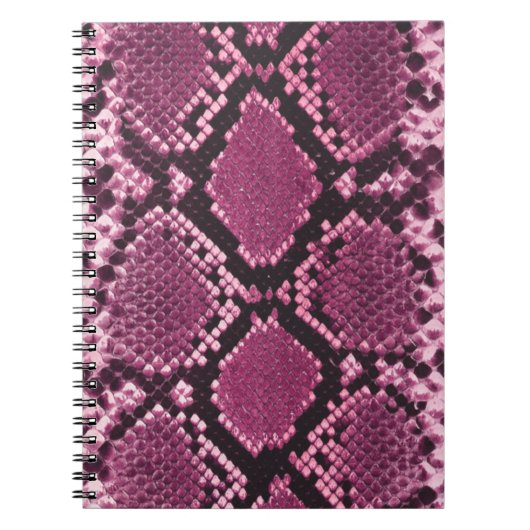 Roze Snakeskin Notitieboek (Voorkant)