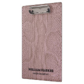 Roze Snakeskin-patroon Klembord (Links)