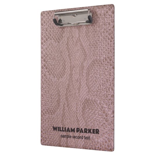 Roze Snakeskin-patroon Klembord (Links)