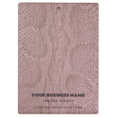 Roze Snakeskin-patroon Klembord (Achterkant)