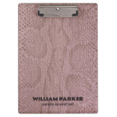 Roze Snakeskin-patroon Klembord (Voorkant)