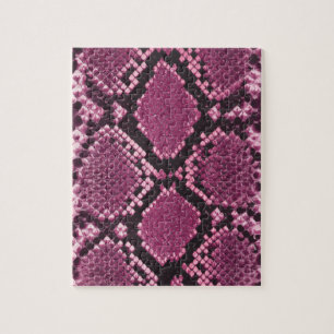 Roze Snakeskin-patroon Legpuzzel