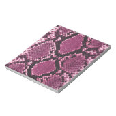 Roze Snakeskin-patroon Notitieblok (Linkerzijde)