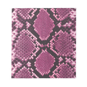 Roze Snakeskin-patroon Notitieblok