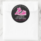 Roze Sneaker Ball Sticker (Tas)