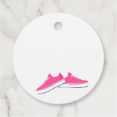 Roze Sneaker Verjaardag, dank je Bedankjes Labels (Achterkant)