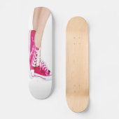 Roze Sneakers skateboard (Voorkant)