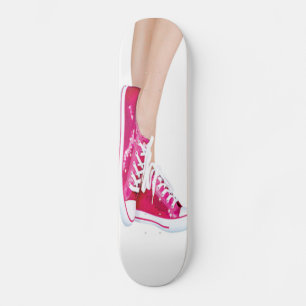 Roze Sneakers skateboard