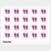 Roze Sneakers Sticker (Vel)