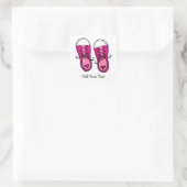 Roze Sneakers Sticker (Tas)