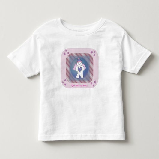 Roze Sneeuwengel T-shirt (Voorkant)