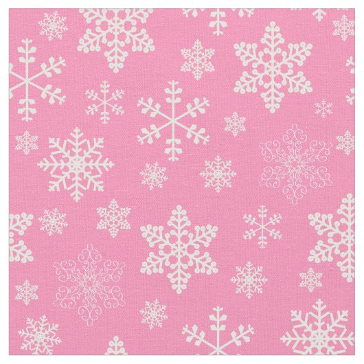 roze sneeuwschilfering op kerst stof (Close Up)