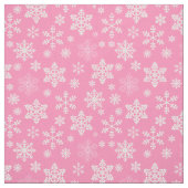 roze sneeuwschilfering op kerst stof (Swatch)