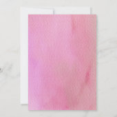 Roze sneeuwvlok Baby Het is koud buiten Uitnodigin Kaart (Achterkant)