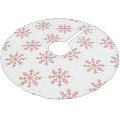 Roze Sneeuwvlok Kerstmis Kerstboom Rok (Gekanteld)