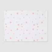 Roze Sneeuwvlok Kerstmis Tissuepapier (Voorkant)