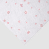 Roze Sneeuwvlok Kerstmis Tissuepapier (Detail)