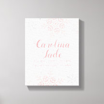 Roze Sneeuwvlok Kwekerij Baby Statistieken Wandkun