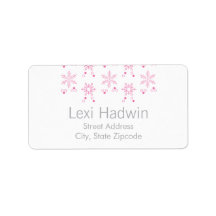 Roze Sneeuwvlok | Label retouradres
