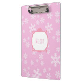  roze sneeuwvlok paradijs klembord (Links)