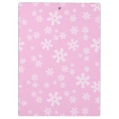  roze sneeuwvlok paradijs klembord (Achterkant)