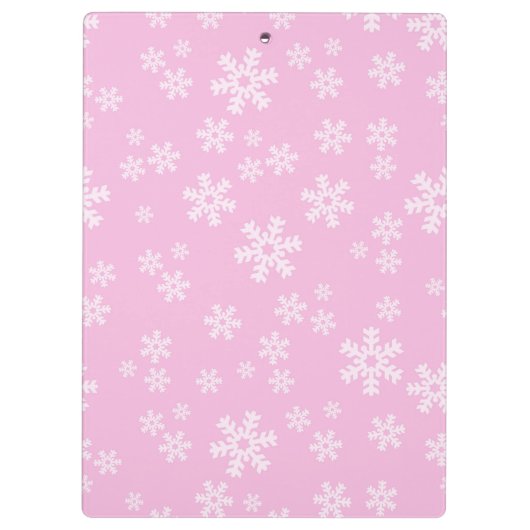  roze sneeuwvlok paradijs klembord (Achterkant)