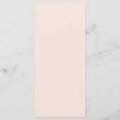 Roze Sneeuwvlok Winterhuwelijk Menu (Achterkant)