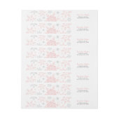 Roze Sneeuwvlokken Baby Meisje Douche Zilver Glitt (Vel)