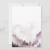 Roze sneeuwvlokken Baby shower Hartelijk dank Bedankkaart (Achterkant)