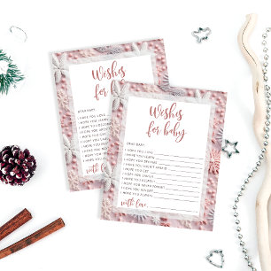 Roze Sneeuwvlokken Baby shower Wensen voor Baby Ka