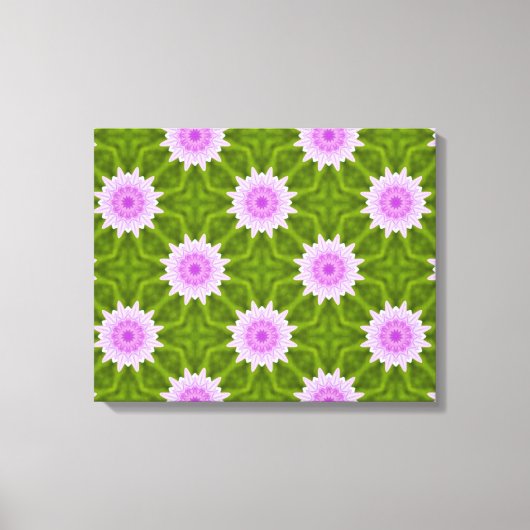 Roze Sneeuwvlokken Canvas Afdruk (Voorkant)