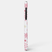 Roze sneeuwvlokken iPhone / iPad hoesje (Achterkant/links)