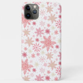 Roze sneeuwvlokken iPhone / iPad hoesje (Achterkant)