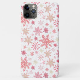 Roze sneeuwvlokken iPhone / iPad hoesje
