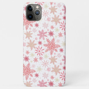 Roze sneeuwvlokken iPhone / iPad hoesje