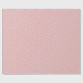 Roze sneeuwvlokken Verpakkingspapier Cadeaupapier (Vlak)