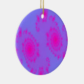 Roze Sneeze Patterned Pendant Keramisch Ornament (Rechts)