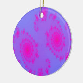 Roze Sneeze Patterned Pendant Keramisch Ornament (Links)