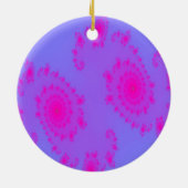 Roze Sneeze Patterned Pendant Keramisch Ornament (Achterkant)