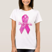 Roze snijlint t-shirt (Voorkant)