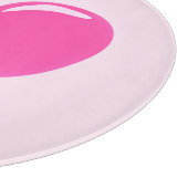Roze snijplank met hart -  (Hoek)
