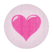 Roze snijplank met hart -  (Voorkant)
