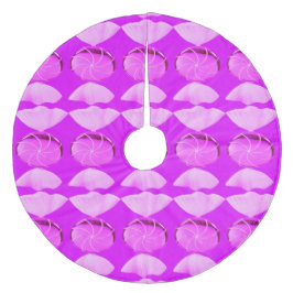 Roze Snoep 2 kerstboomrok Fleece Kerstboom Rok