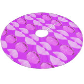 Roze Snoep 2 kerstboomrok Fleece Kerstboom Rok (Gekanteld)