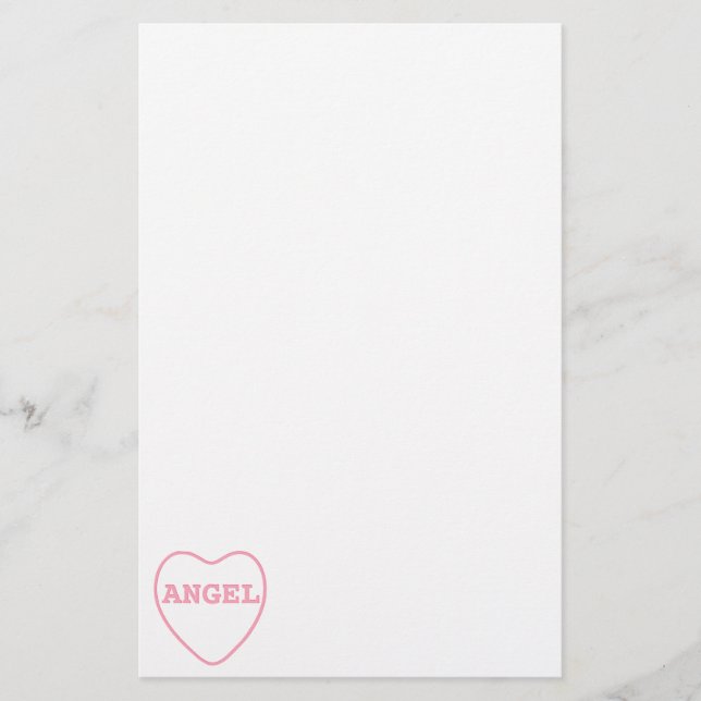 Roze Snoep Angel Heart Valentijn Design (Voorkant)